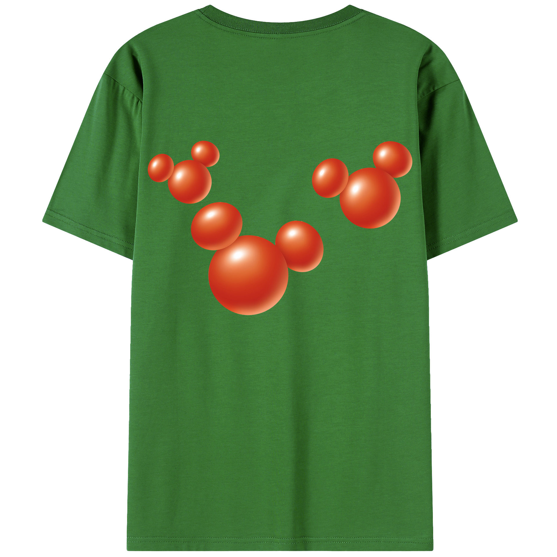ミッキーマウス Mickey Mouse レディース半袖Tシャツ(バックプリント)